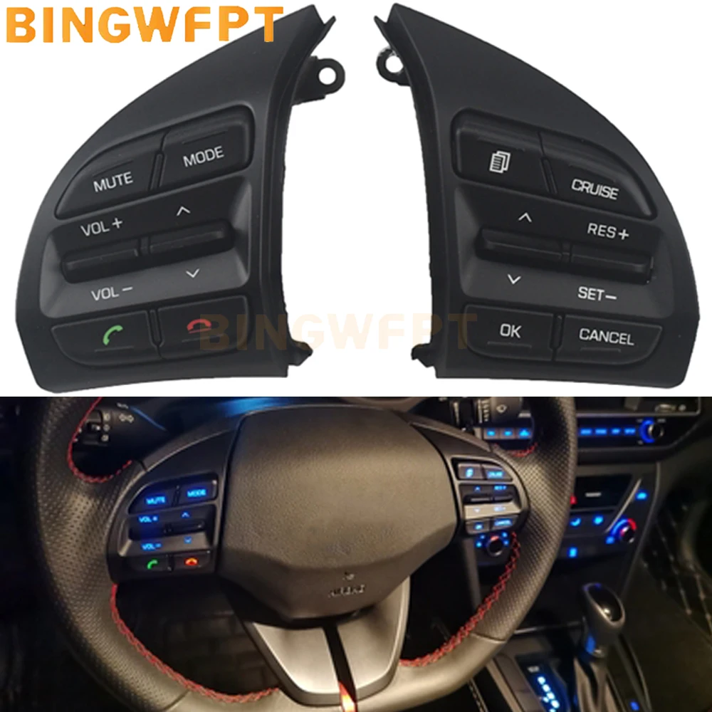 

Multifunction Steering Wheel Button For Hyundai Elantra 1.4T 2016 2017 2018 2019 Volume Phone Cruise Control Switch