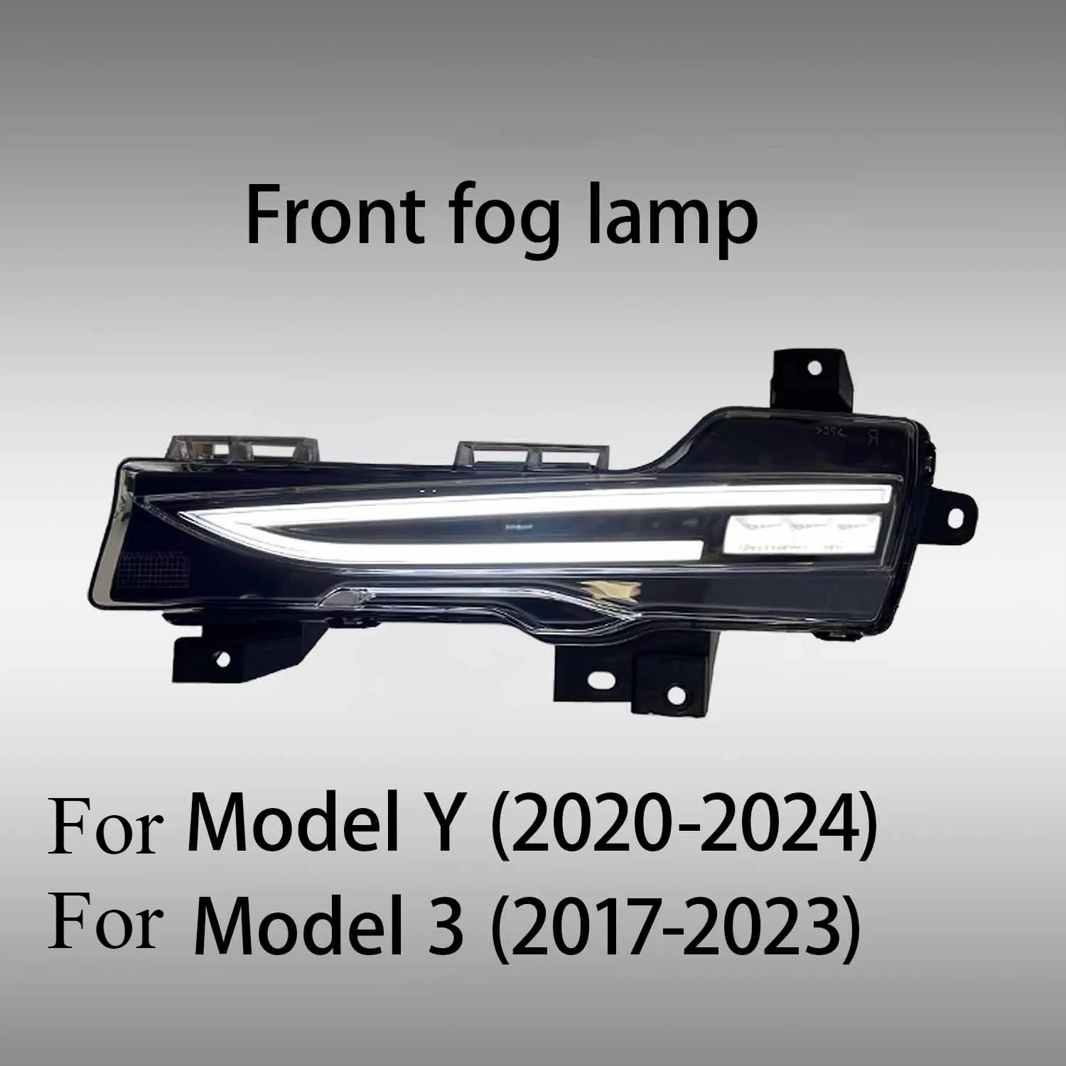 Stream Fog Light For Tesla Model 3 Y Modification Upgrade Led RGB Fog Lamp Car Body Kit Bumper Accessories