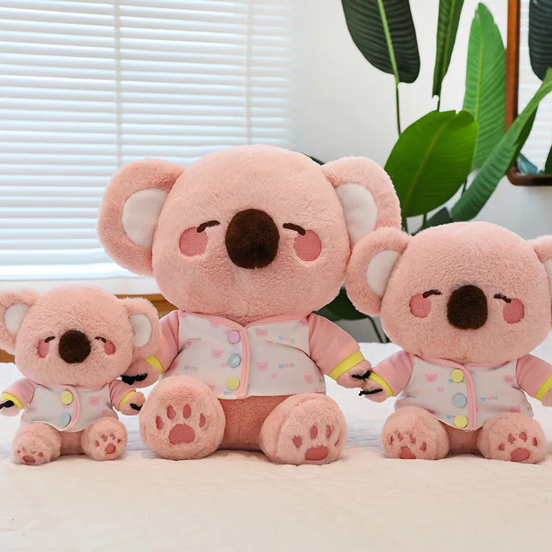 MINISO Pink Koala Doll Cute Koala Soft Pillow Plush Stuffed Toy Simulation Animal Cotton Doll Christmas Children's Birthday Gift