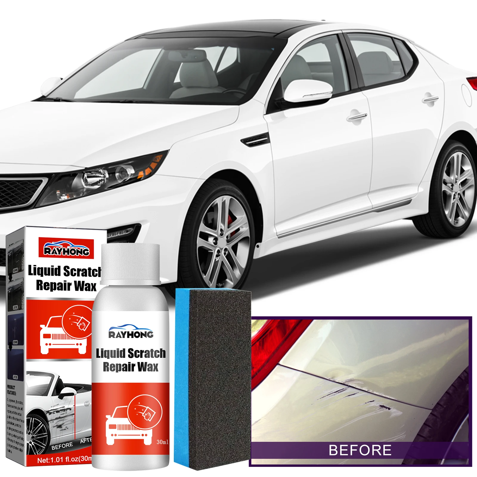 Car Scratch Repair Wax Retreading Fine Scratch  Paint Polishing  Paint Scratch Remove Light Scratch Medium Scratch Repair Agent