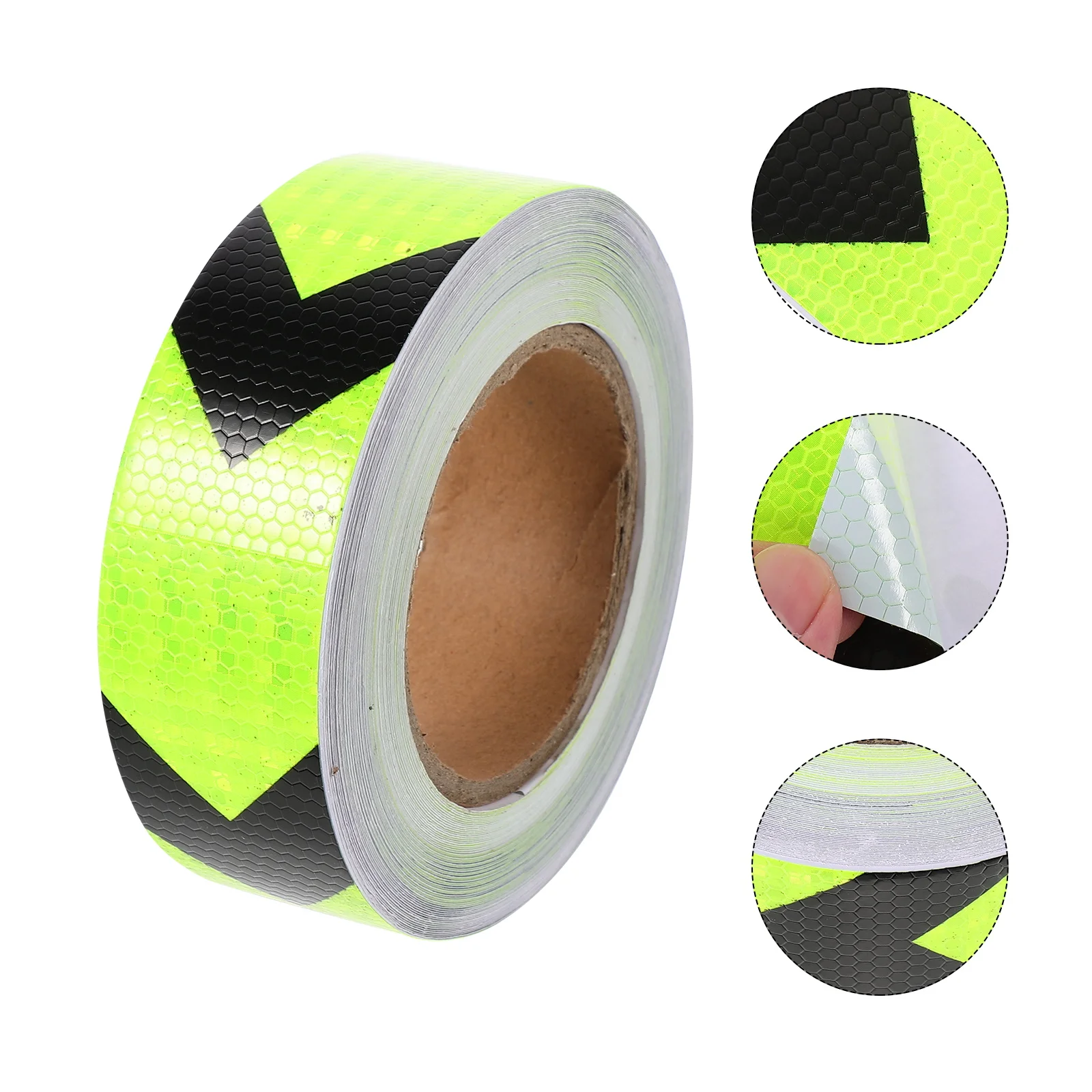 

Reflective Warning Tape Safety Indicator Fluorescent Luminous Waterproof Adhesive Honeycomb Prisms Vehicles Road