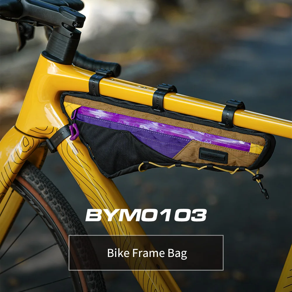 Rhinowalk Bike Frame Bag With Cable Port Elastic Cord Shoulder Strap Bicycle Cycling Triangle Storage Bag For MTB Road Bike