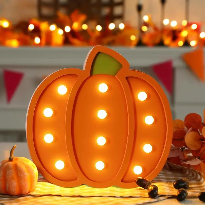 

Light Up Wooden Pumpkin Halloween Fall Pumpkin Decoration Wooden home Lighted Festival Centerpiece Handmade Tabletop Decor