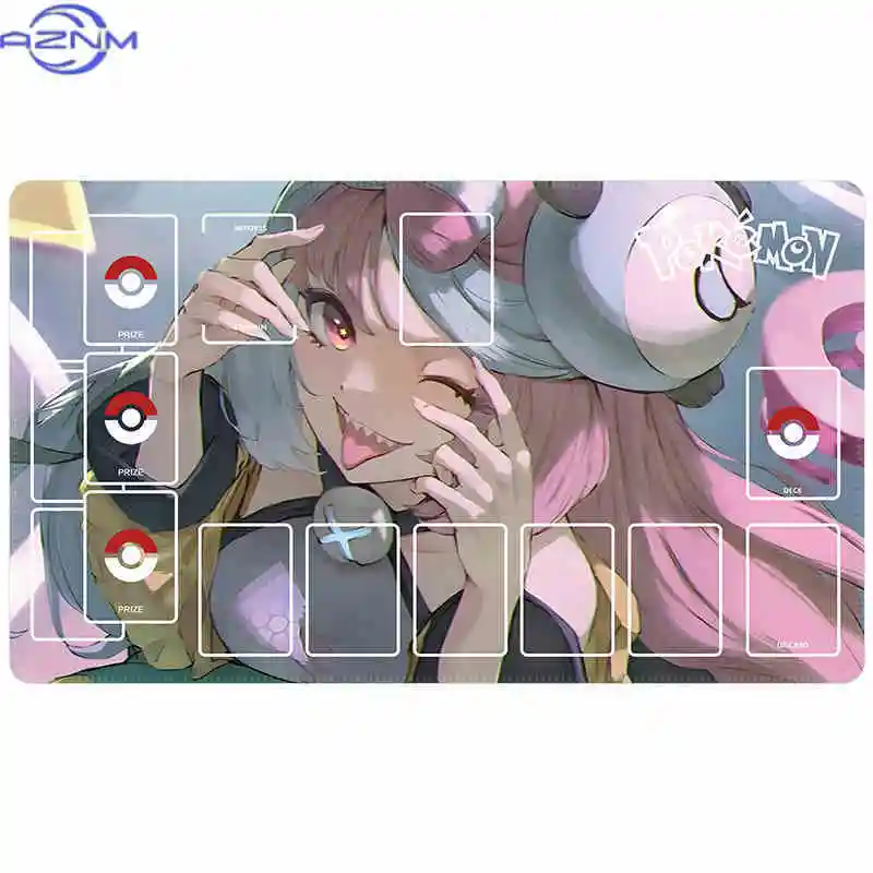 Mixed Pokemon Trainer & Characters TCG Mouse Pad, Waterproof Non-Slip Mouse Mat for Card Gaming