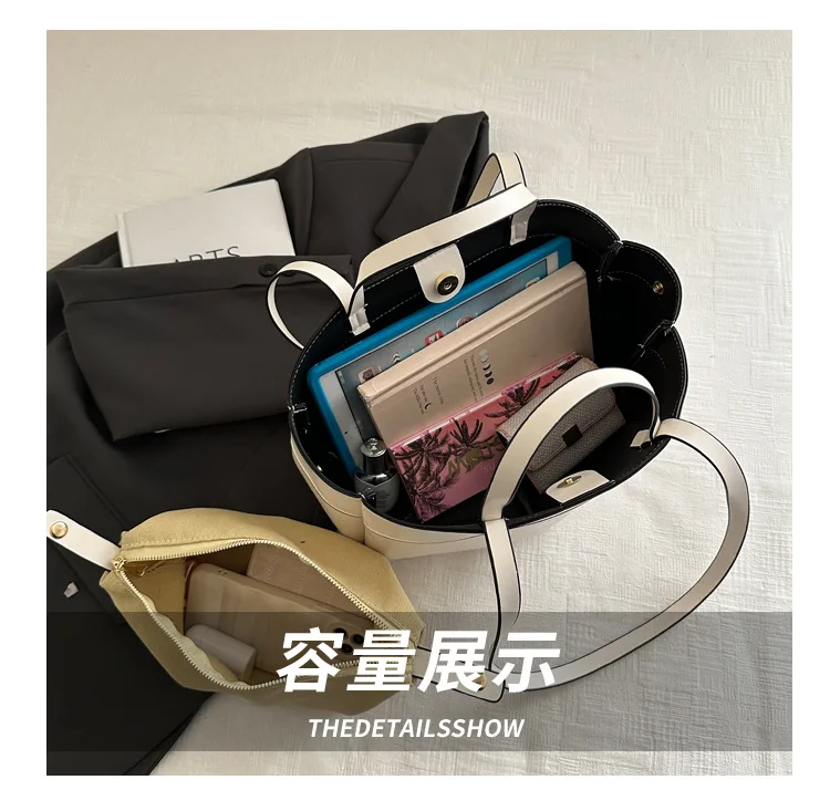 1 Stück Spezialtasche für Damen, große Kapazität, modische Joker-Umhängetasche, neue tragbare Handtasche für Pendler. – Detail 6