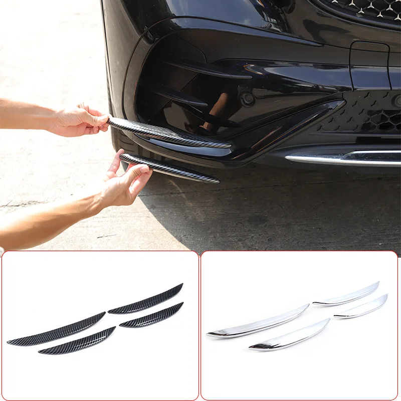 For Mercedes Benz GLC X254 2023 2024 Car-styling ABS Carbon Fiber/Silver/Black Car Air intake grille Strips Trim Car Accessories