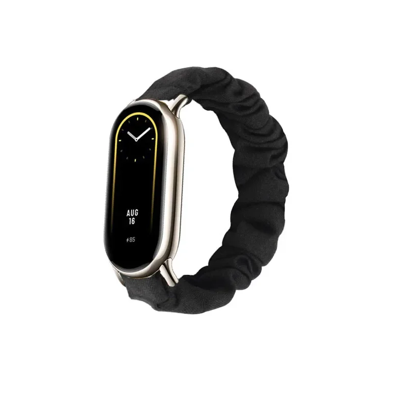 Correia elástica para Xiaomi Mi Band 8, Pulseira Smartwatch de pano de impressão, Pulseira para Mi Band 8, NFC