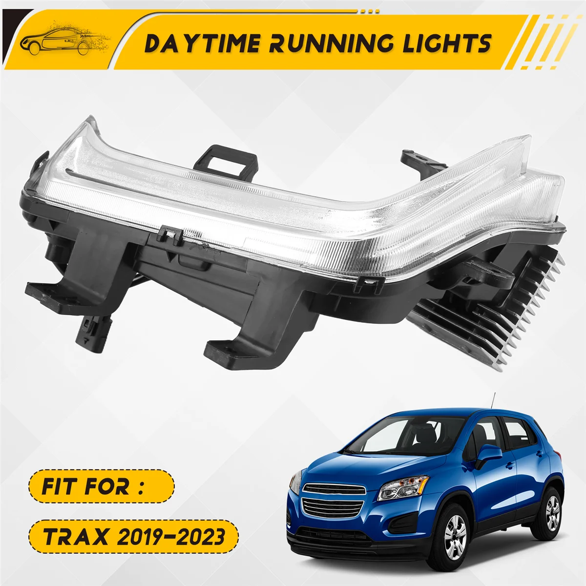 Daytime Running Light Front Bumper Fog Light for Chevrolet Trax 2019-2023 Left