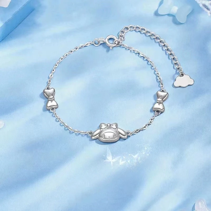

Sanrio Design Bracelet MyMelody Cute Bow Bracelet Cinnamoroll Candy Party Cute Plated Bracelet Accessories A Gift for My Friend