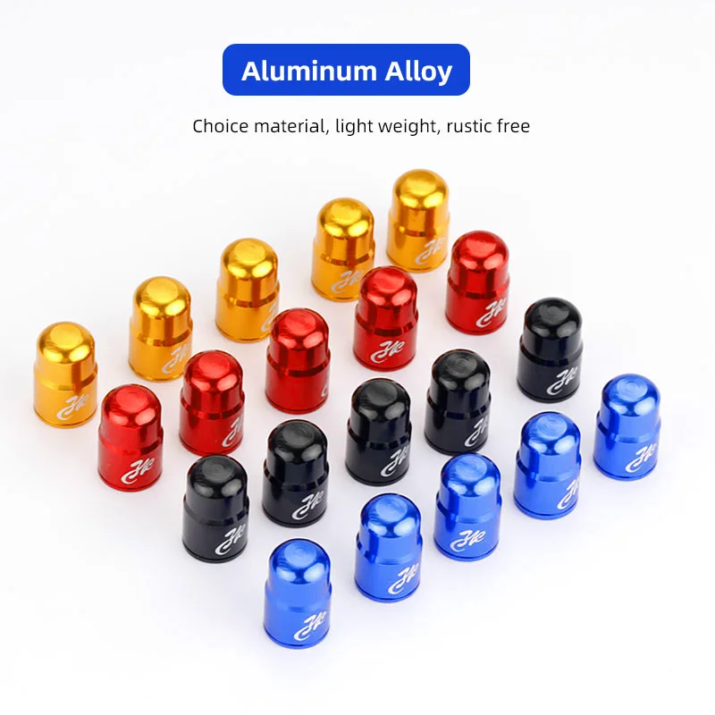 Bicycle Valve Stem Cap For Car Electric Bike Aluminum Anodized Nozzle Dust Cover MTB Road Bike Accessories