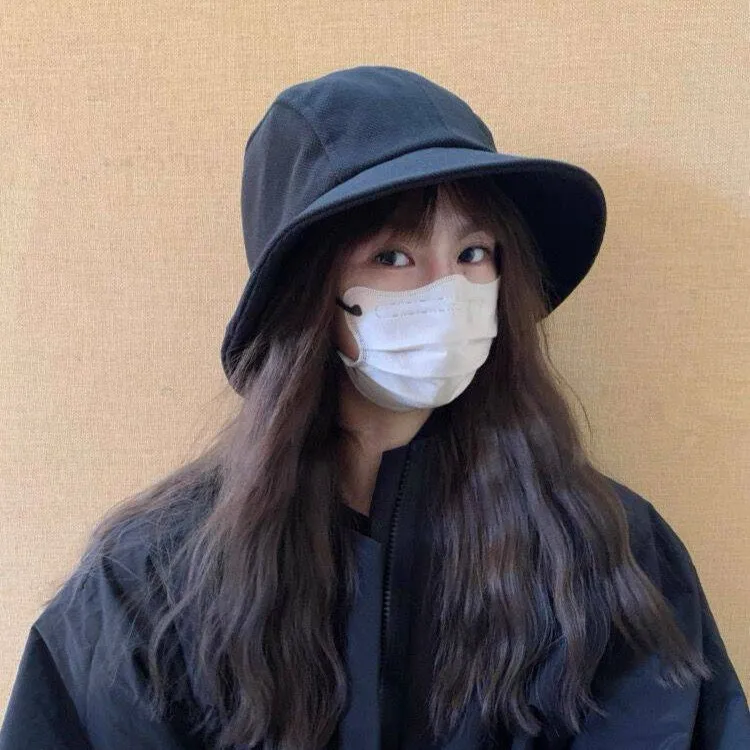 Retro Fisherman's Hat for Women - Autumn/Winter One Hat, Multiple Ways To Wear Simple and Versatile Bucket Hat Artistic Sun Hat