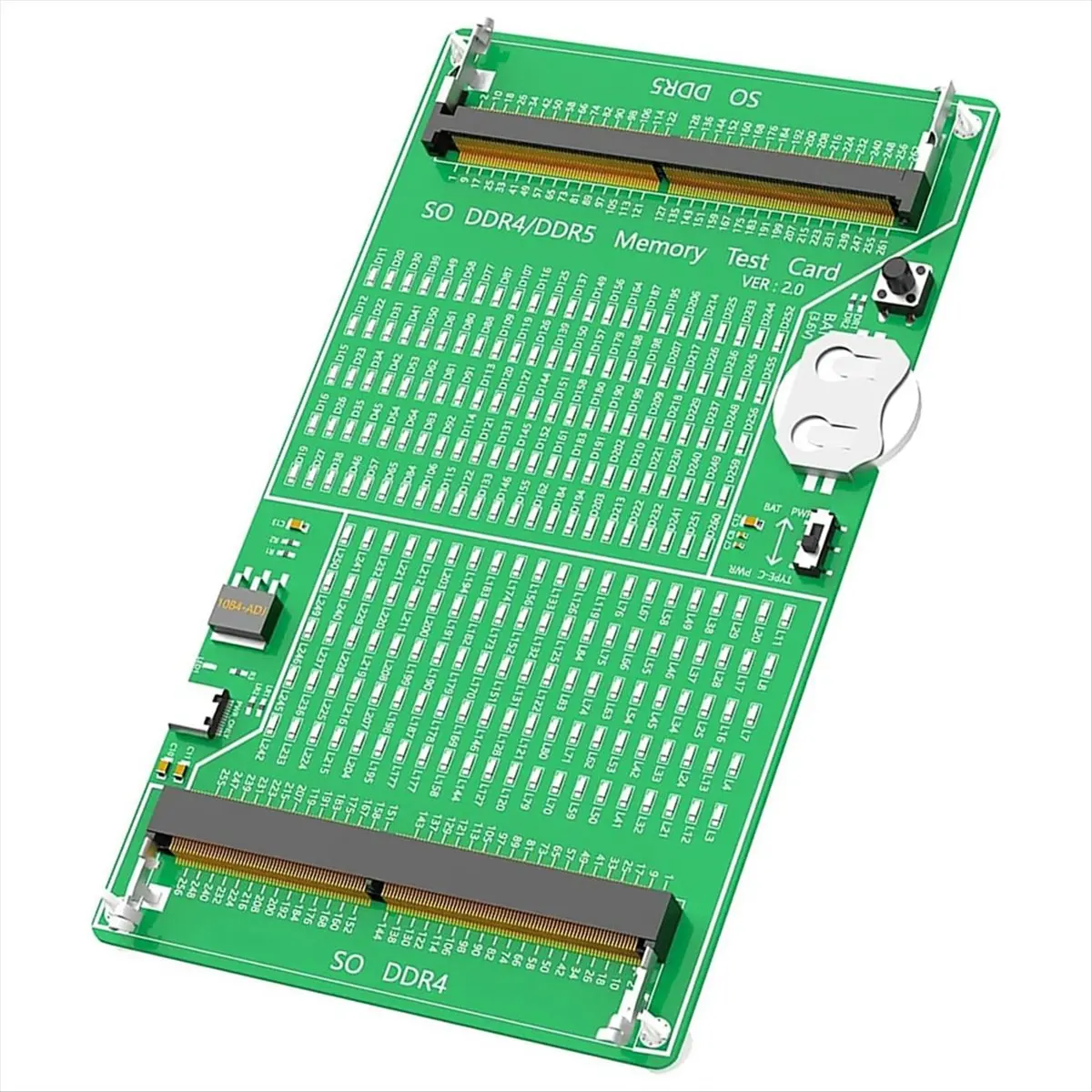 [CNIM] SO DDR4/5 Memory Tester Laptop Memory Test Diagnosis Adapter PCB Circuit Testing Tool Memory Tester Tool
