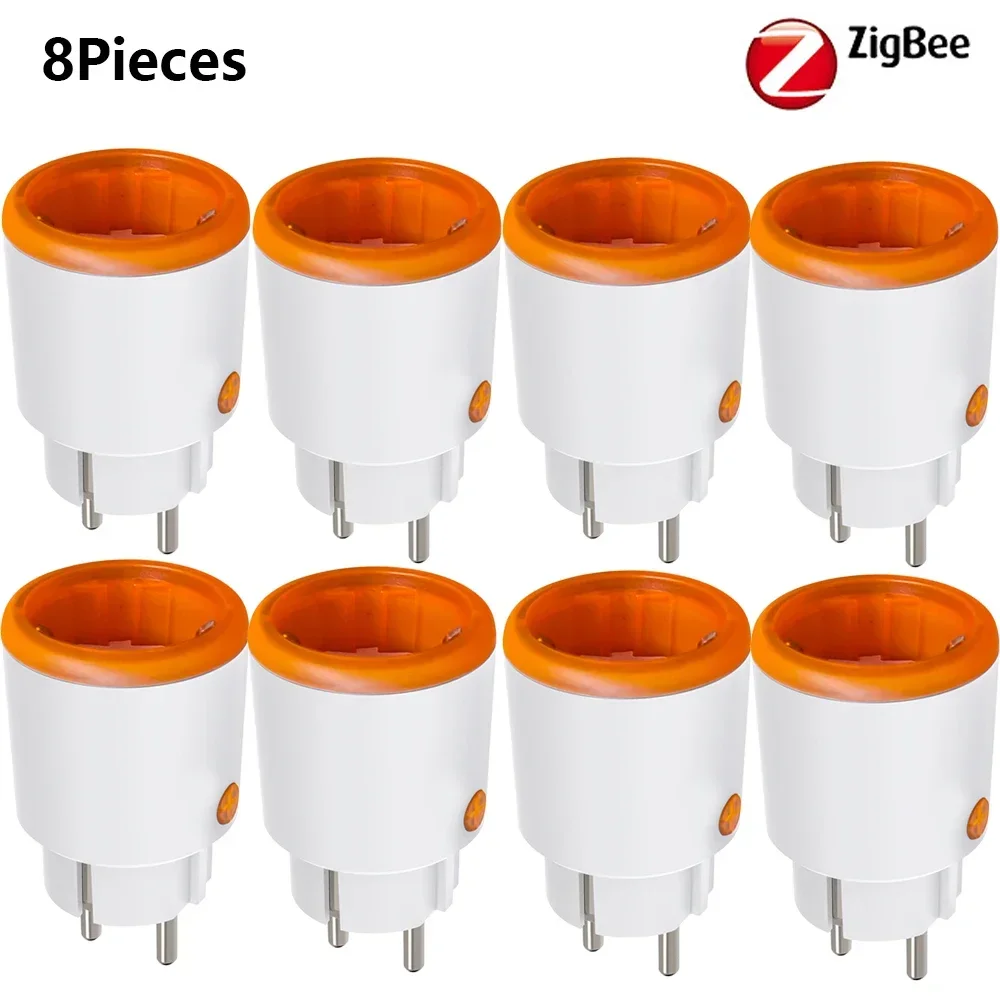16A Smart Plug Tuya ZigBee 3.0 EU Smart Socket Energy Monitor Outlet Draadloze Voice Afstandsbediening Alexa Google Home homekit
