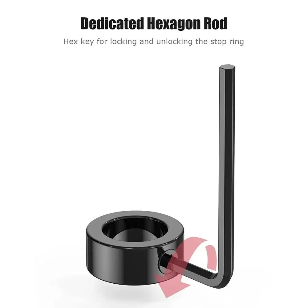 8pcs/set Metal Bit Collar Set Adjustable Multi-functional Drill Depth Stop Collar Wrench Positioner Limit Ring Woodworking Tool