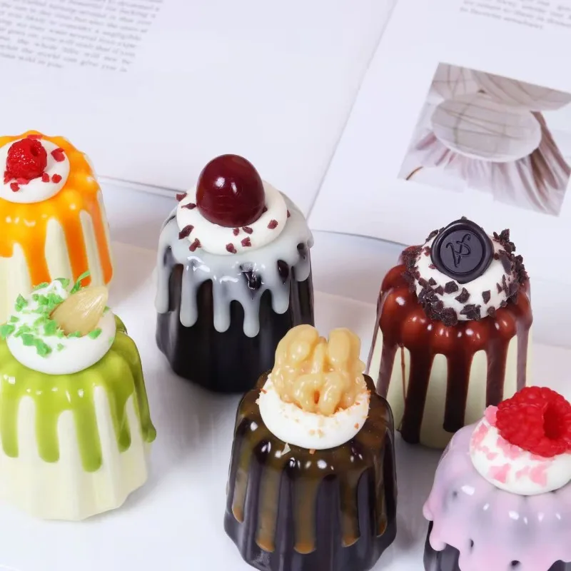 

1PC Artificial Fruit Cake Cookies Fake Food Decoration Photography Pro Food Simulation Cake Model Tea Table Decoration