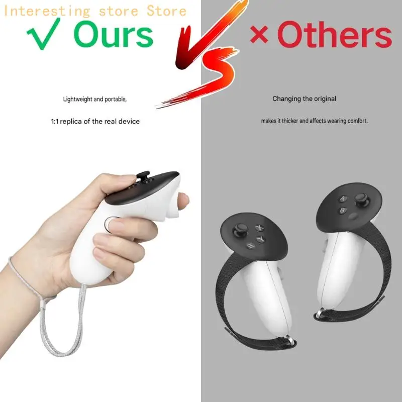 Werkzeugloses Handschlaufe- und Daumengriff-Set für Controller, sicheres Zubehörpaket für aktives Spielen und tägliche – Detail 9