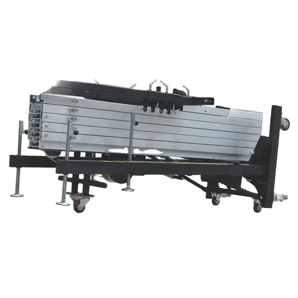 Black steel aluminum lighting elevator line array truss tower
