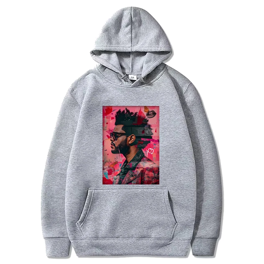 Singer The Weeknd Album cover aesthetics Graphics Hoodie Men Women Fashion Y2k Sweatshirt Unisex Fleece Long sleeve pullovers