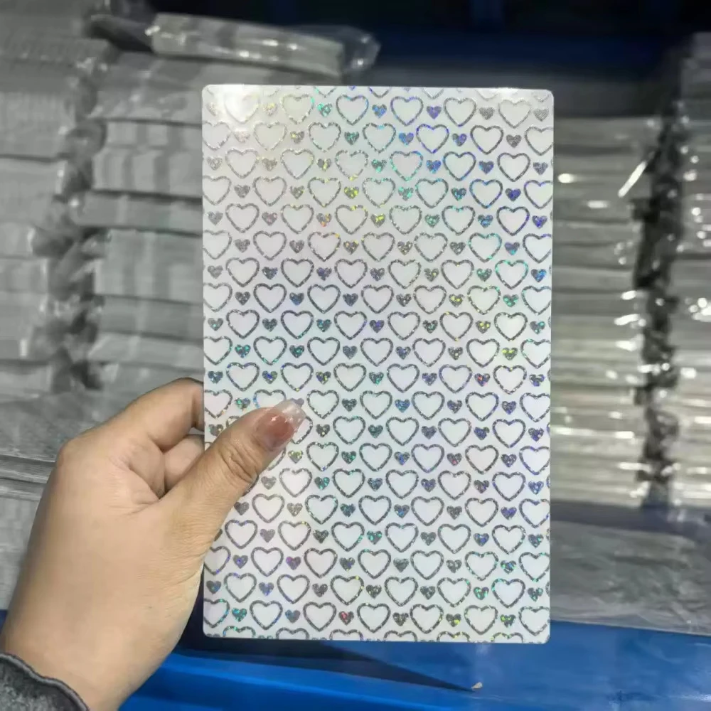 FONLYU 50pcs Transparent Star Crystal Laser Back Stickers for Mobile Phone Rear Cover Protecting Film Cutting Machine Plotter