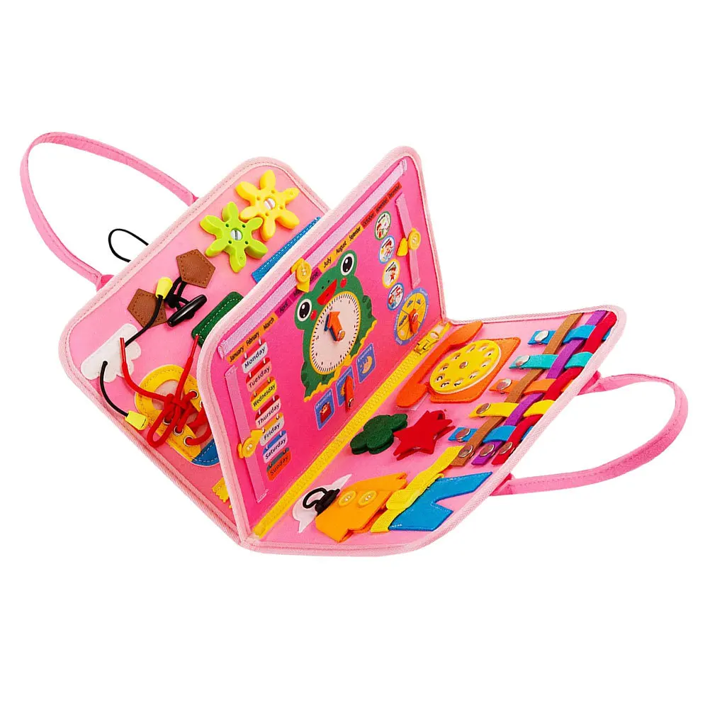 

Household Busy Board Early Educational Learning Montessori Funny Wear-Resistant Baby Supply Sensory Toddler Activity