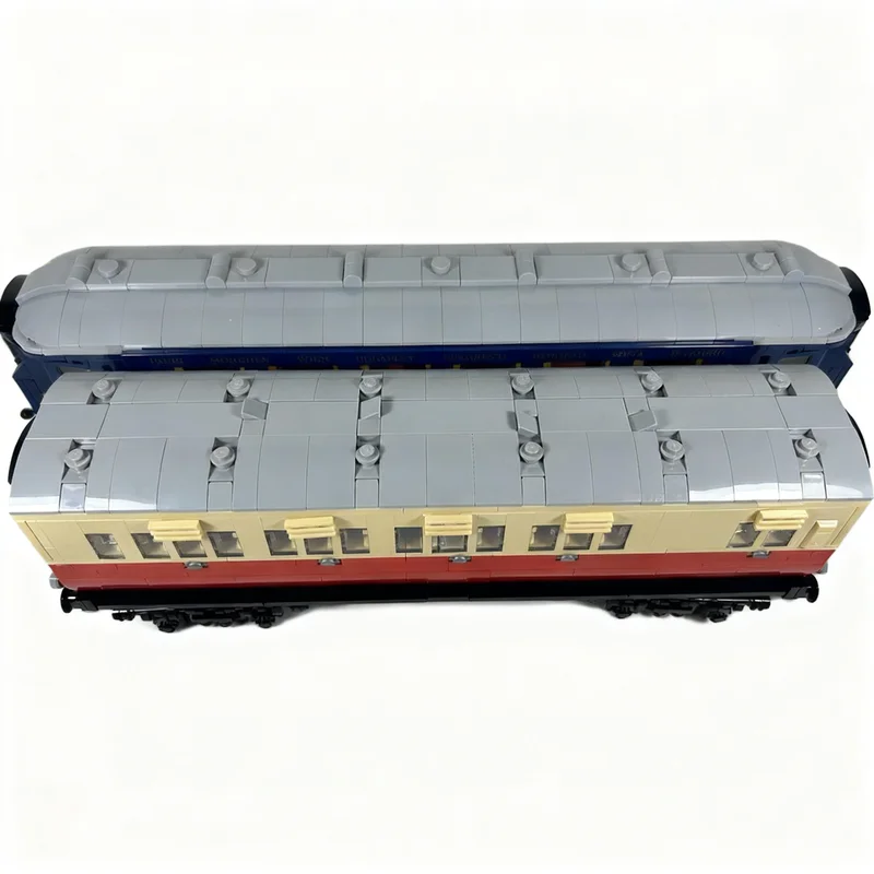 666pcs MOC British Railways Passenger Coach Train Model Building Blocks Construction Christmas Gifts Toys Education Kids Brick
