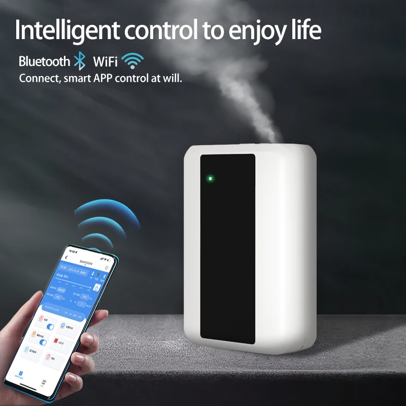 Difusor de Aroma inteligente para el hogar, pulverizador de aceites esenciales con Control por Bluetooth y WIFI, 110V/220V, máquina de aromaterapia