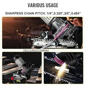 110V electric chainsaw sharpener, 230W professional multi-angle adjustable chain grinder