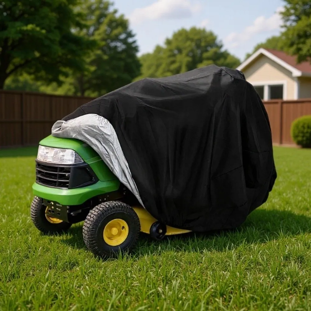 Oxford Riding Lawn Mower Cover Heavy Duty Durable Waterproof Cover UV Resistant Breathable LawnMower Covers Outdoor Equipment