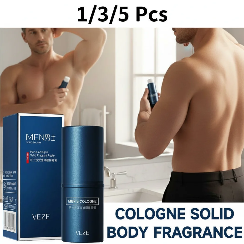 

1/3/5Pcs Cologne Solid Body Fragrance Portable Men's Solid Perfume - Light And Fresh Scent, Can Be Used All Over The Body