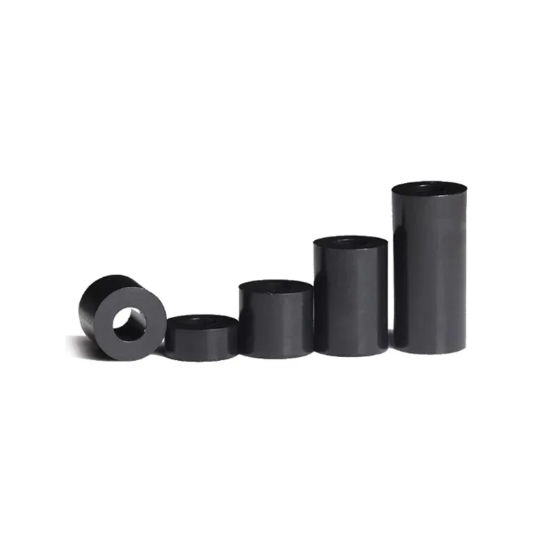 Black Nylon Insulated Screw Sleeve Straight Column Thickened Pad For M3.2 M4.2 M5.2