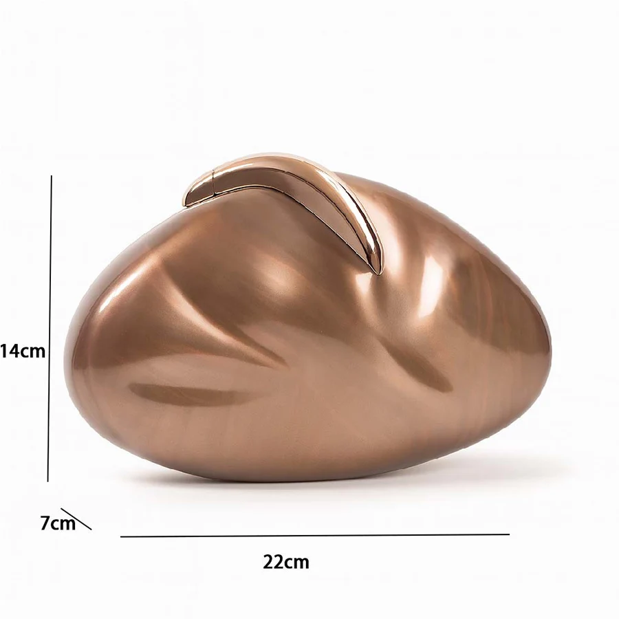 Lady Female Brand Women Metal Handle Mini Purse Luxury Shoulder Bag Prom Acrylic Snail Shape Hard Shell Box Clutch Beach Handbag view 6