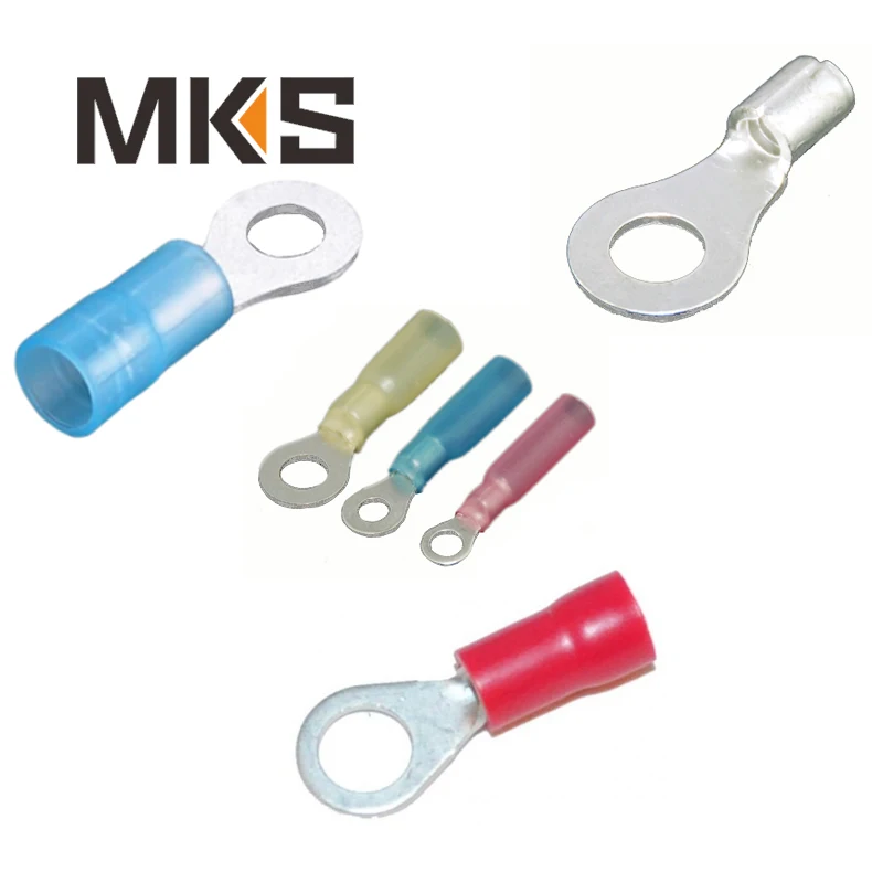 

Ring Electrical Crimp Terminal Solder Heat Shrink Butt Connector Screw Terminal Automotive Tin Ring as Request Free Sample MKS