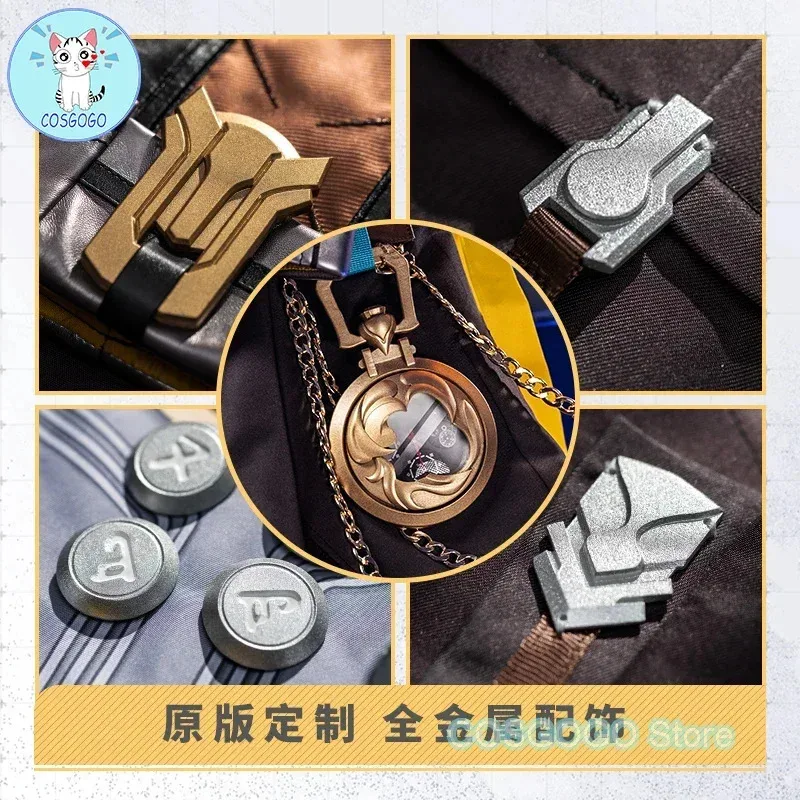 COSGOGO Game Honkai: Star Rail Trailblazer Caelus أزياء تنكرية للهالوين ملابس تناسب الزي الرسمي للرجال Caelus Honkai Cospaly #3