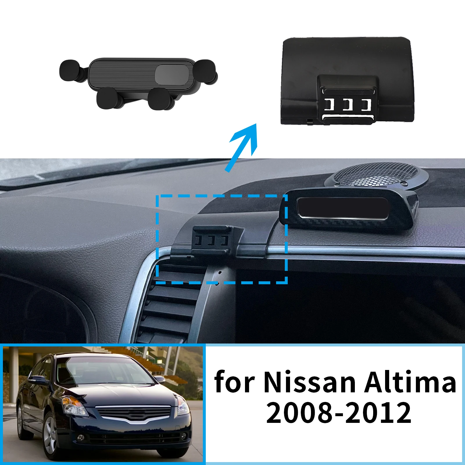 

for Nissan Altima L32 2008 2009 2010 2011 2012 Car Mobile Phone Holder GPS Bracket Navigation Stand Auto Accessories