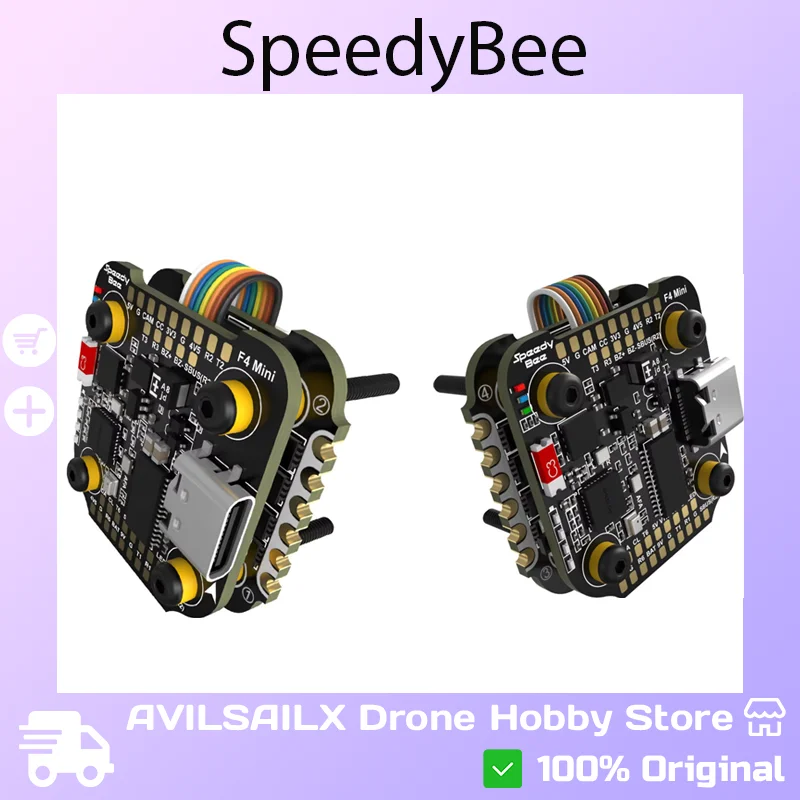

SpeedyBee F405 V3 & 35A BLS ESC Stack - 20x20mm 4in1 Combo for FPV Racing, 9V2A BEC