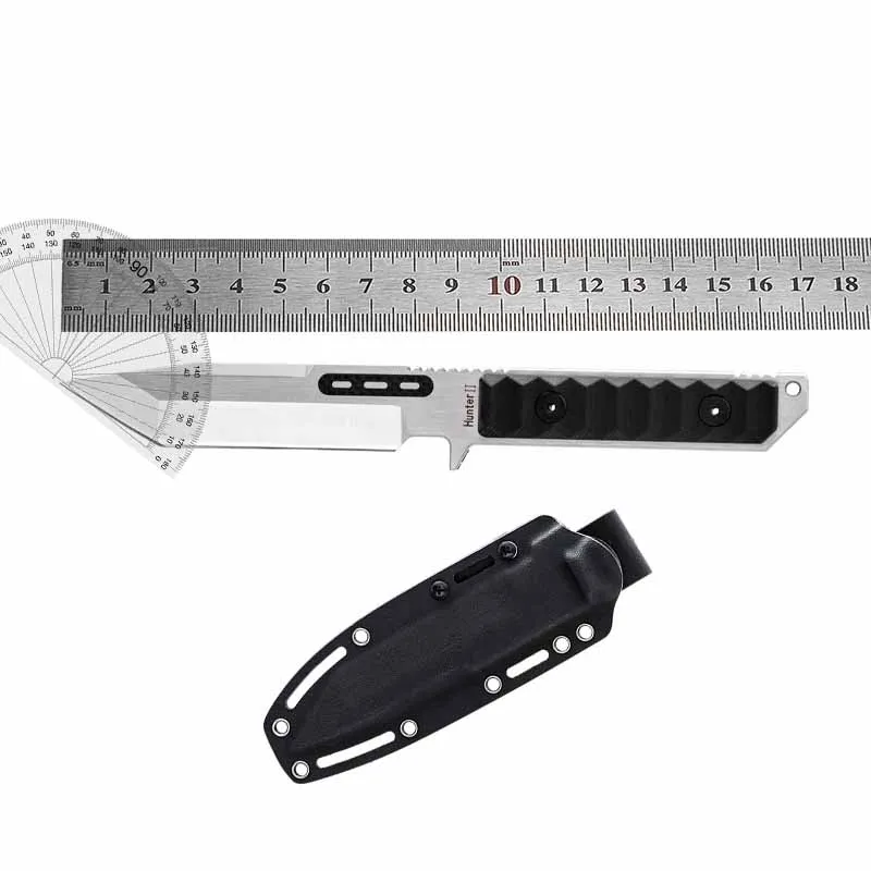 Outdoor camping Survival Tactics Hunting Military EDC Pocket Straight Knife tool G10 handle 8Cr13Mov