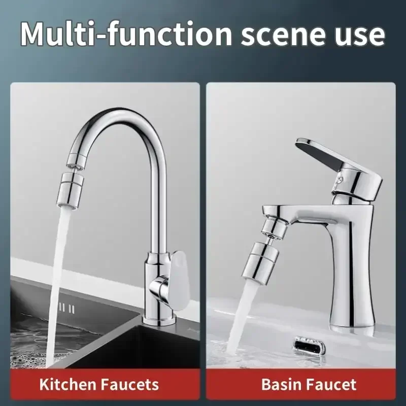 Kitchen Sink Faucet Universal Splash-Proof Washing Artifact Universal Joint Swivelling Extension Faucet Adapter