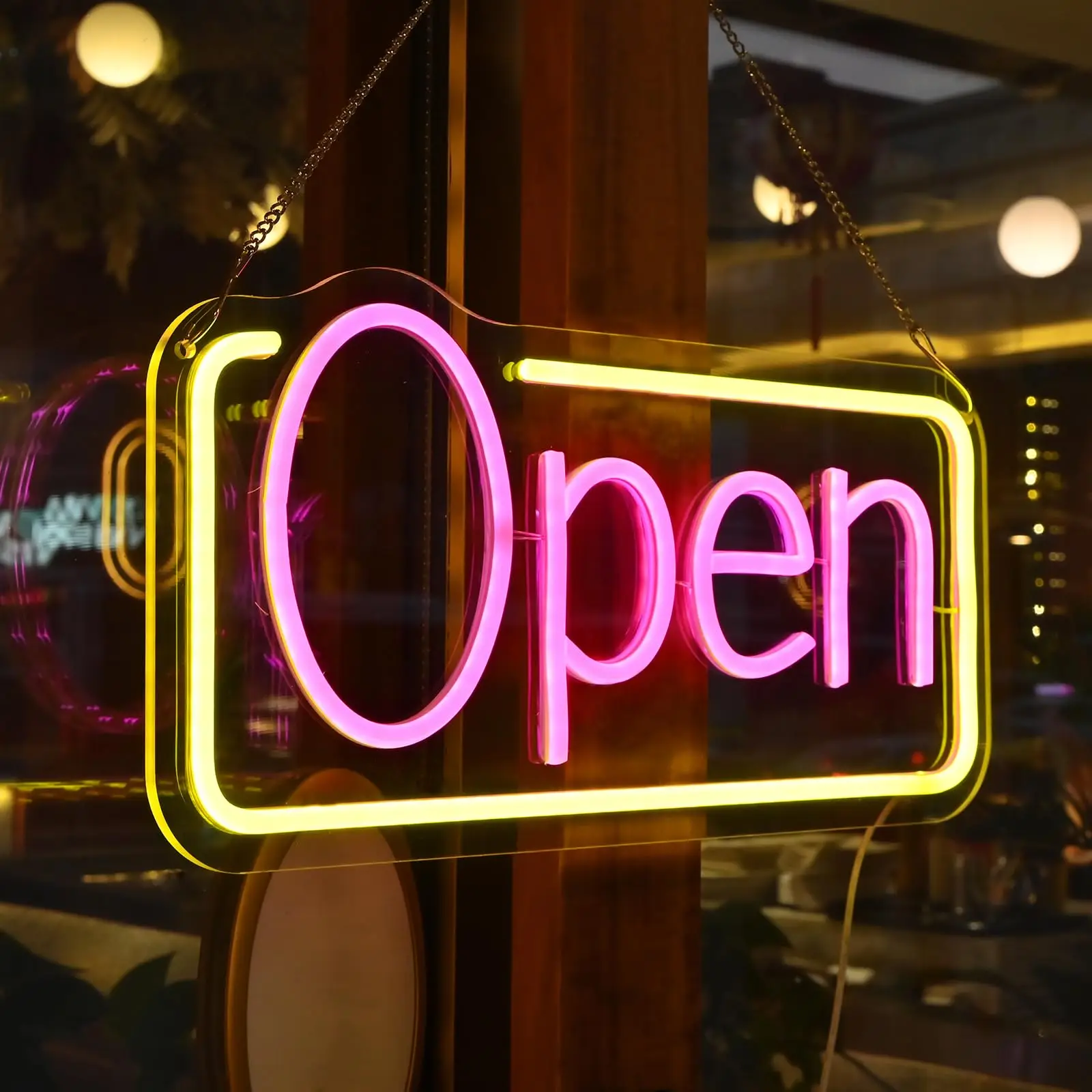 

Open Neon Sign Advertisement Board Restaurant Beauty Salon Bar Cafe Music Studio Storefront Spa Hotel Party Club Wall Decor