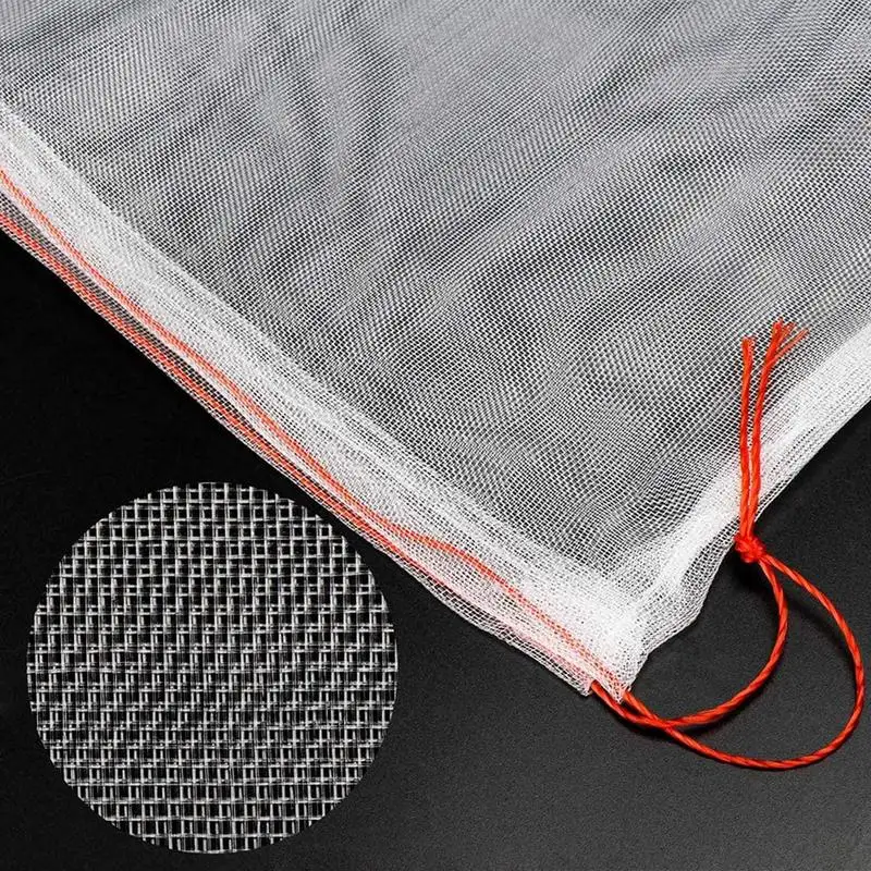 Fruit Protection Bags 4x6 Inch 100PCS Mesh Pouches Set Garden Netting Bags With Drawstring For Fruit Trees Vegetable Tomatoes