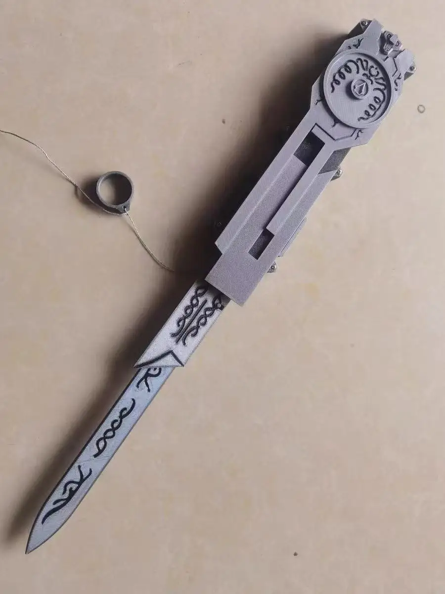 

New 3-Section Wire-Controlled Hidden Blade, OTF Out-the-Front Structure, Assassin‘s Creed Hidden Blade Model, Role-Playing Prop