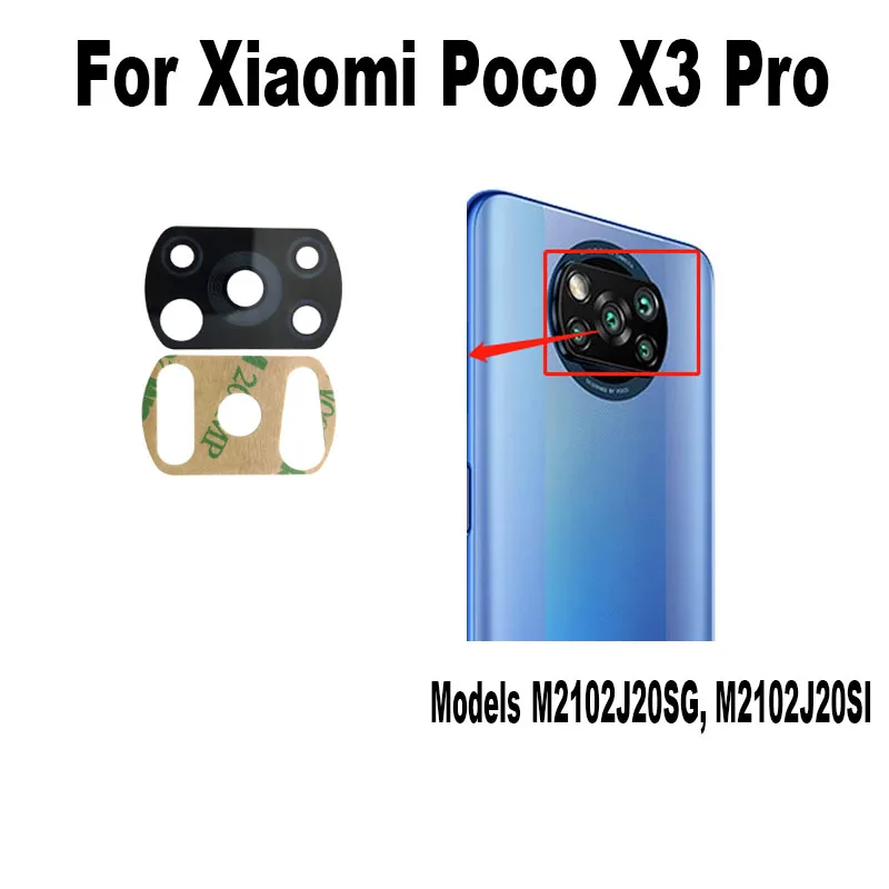 For Xiaomi Poco X3 PRO NFC Back Camera Lens Glass Rear Cover Replacement