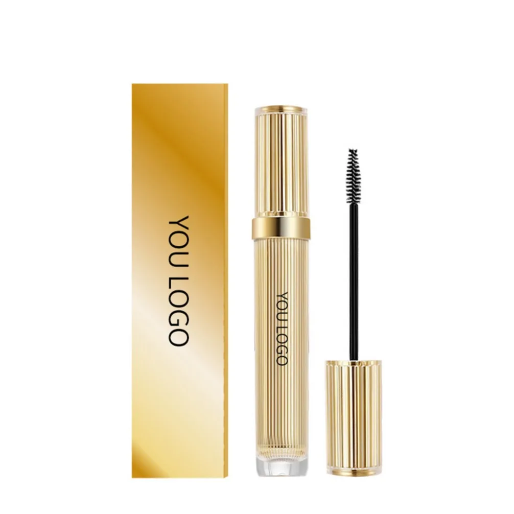 Golden Tube Waterproof Smudge Proof Lengthening Volumizing Curling Mascara Private Label Custom Logo Vegan Makeup Wholesale