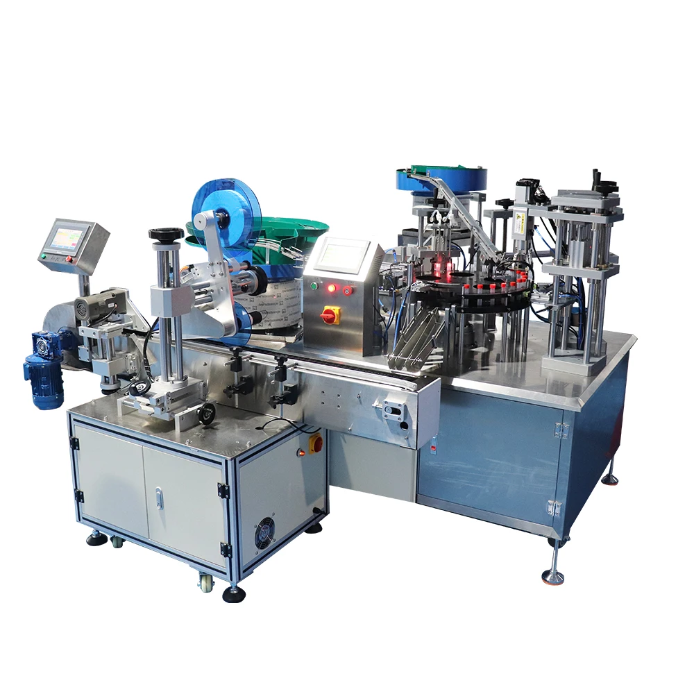 Orshang Automatic Reagent Test Tube Screw Microtube Liquid Filler Capper Culture Tube Rotary Fillling and Capping Machine