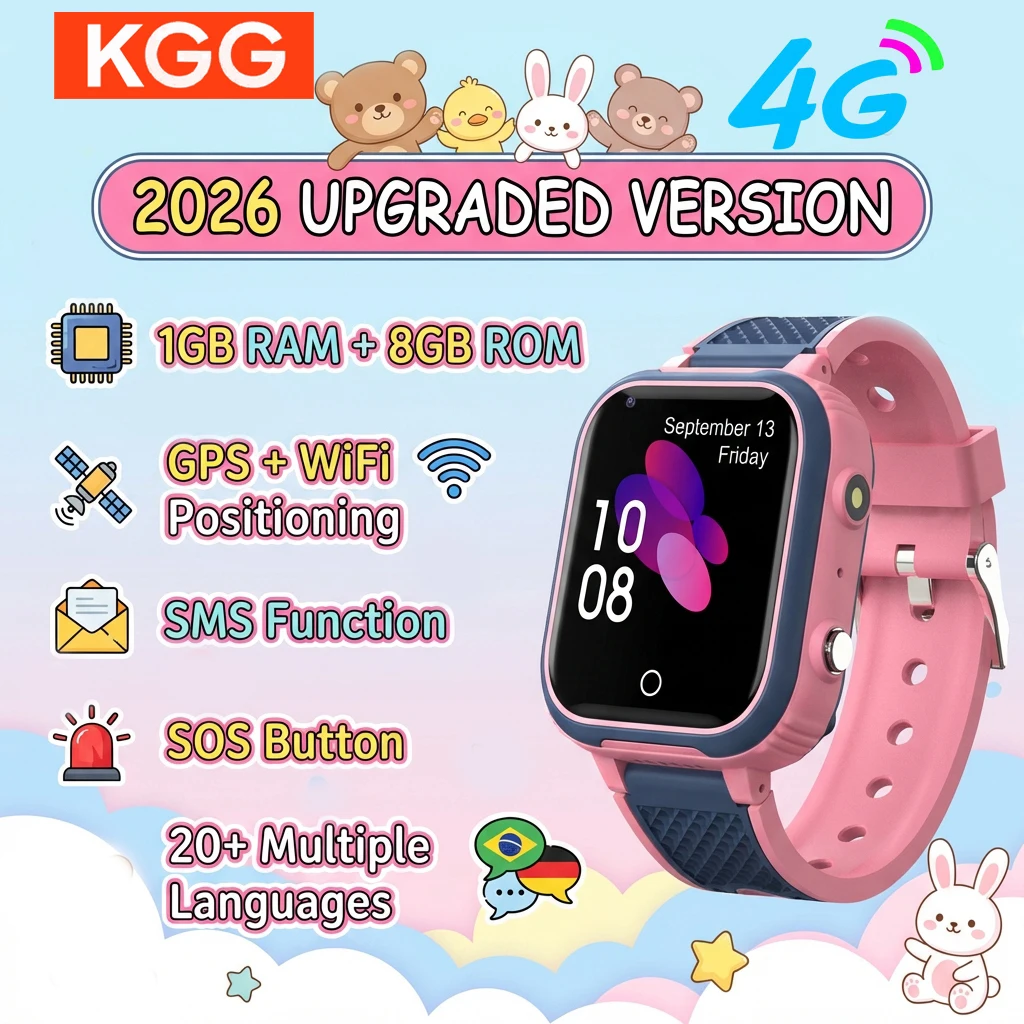 

New Smart Watch Kids 4G GPS WIFI Video Call SOS LT21 Child Smartwatch Camera Monitor Tracker Location Phone Watch Boy Girl
