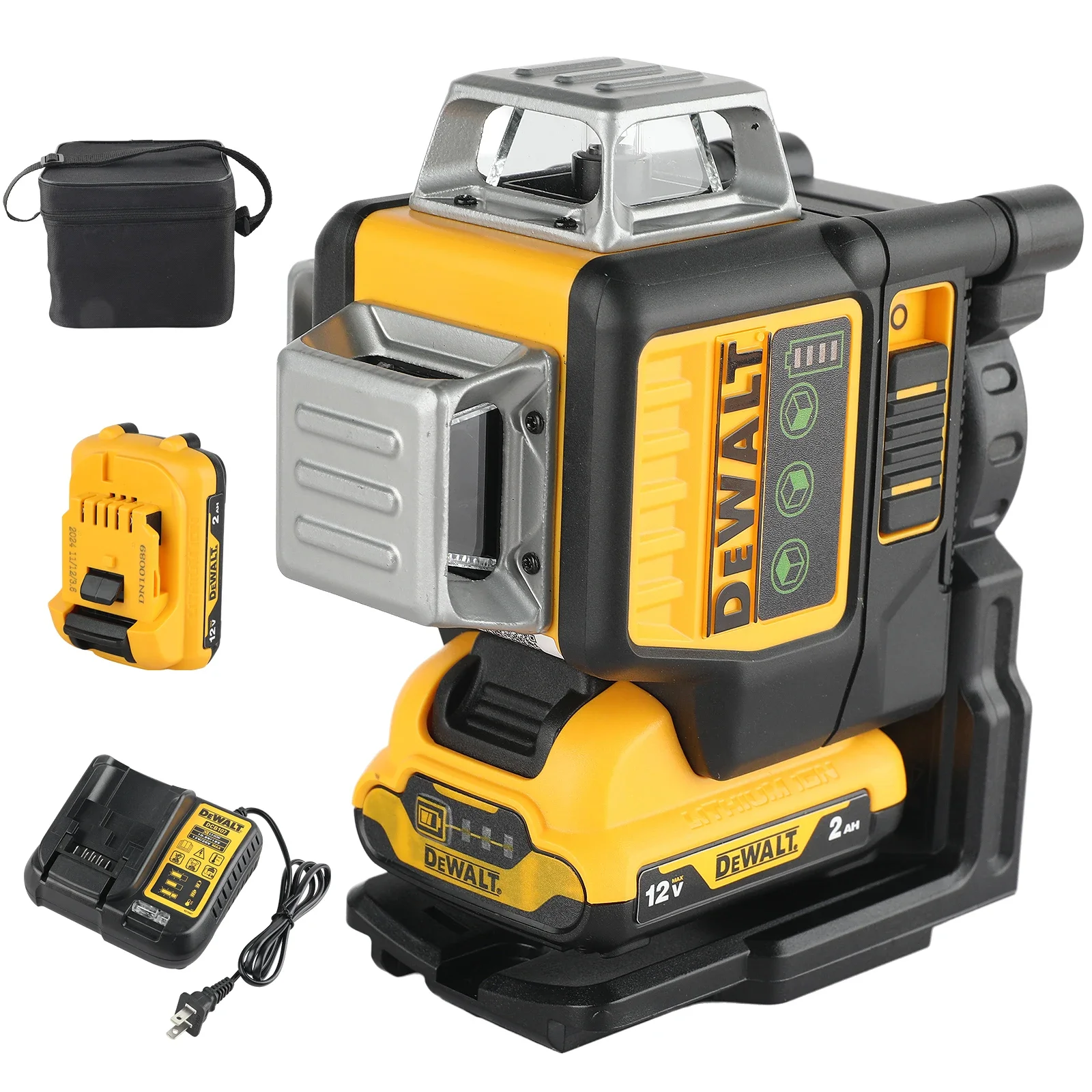 DEWALT DW089LG 12 Lines Green Laser Level 12V Cordless 3x360° with
