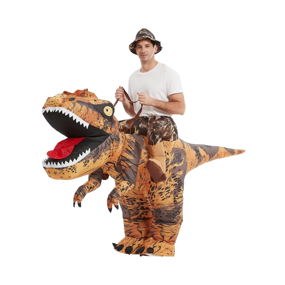 Lightweight & Flexible Inflatable T-Rex Dinosaur Costume for Adults for Halloween Cosplay Parades