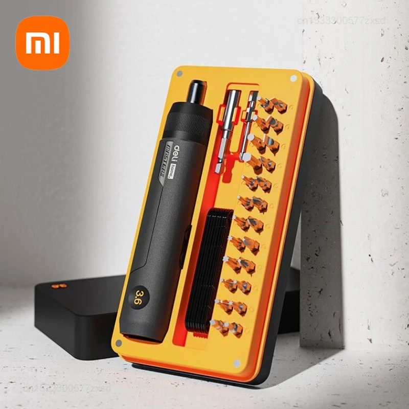 xiaomi-deli-tournevis-electrique-rechargeable-menage-sans-fil-mini-perceuse-multifonctionnel-tournevis-electrique-ensemble-d'outils-de-reparation