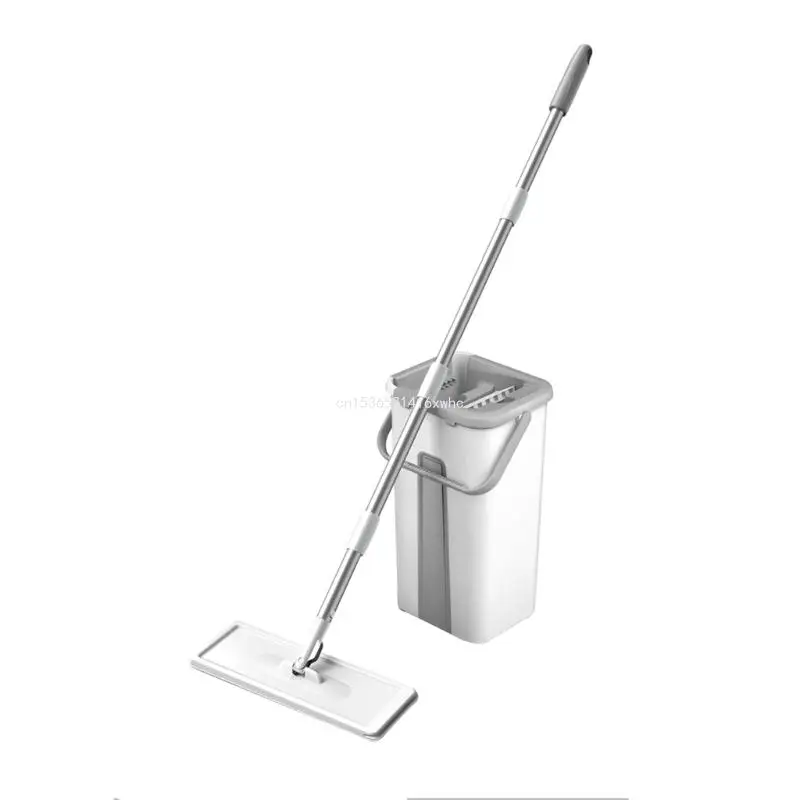 Dropship Squeeze Mop with Bucket Washable Microfiber Pad Household Floor Cleaner Mop Set