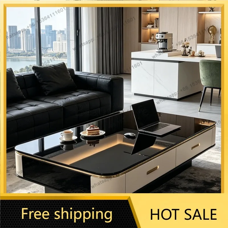 Factory Direct Sales Italian Service Coffee Table Designer Modern Nordic Luxury Living Room Coffee Table Center Couchtisch Loung