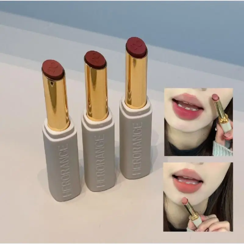 HERORANGE Low Saturation Matte Velvet Lipstick Cream Lip Gloss Waterproof Long Lasting Non Fading Makeup Cosmetic For Women